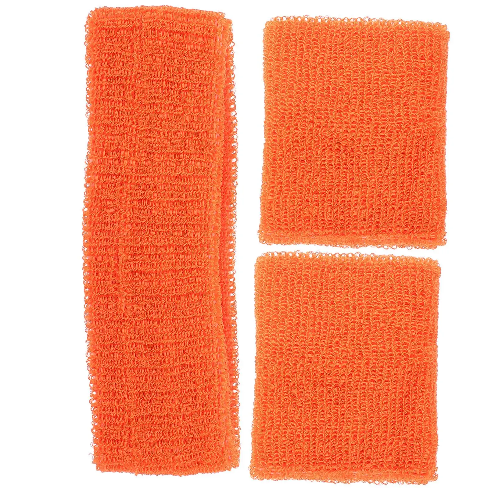 

1 Set 3 Pcs Cotton Sport Arm Sweatb s for Women Men Workout Accessories Elastic Headb Yoga Exercise Fruit Green