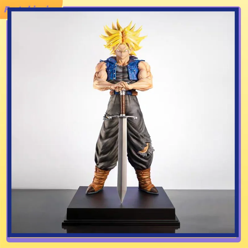 

53cm Dragon Ball Super Saiyan Super Large Unlimited Tranx Z Warrior Gk Statue Model Ornament Box Set Handmade Gift