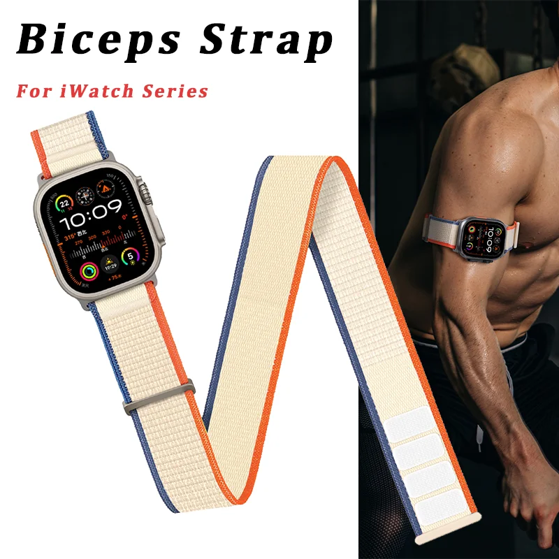 

Trail Loop For Apple Watch Ultra 2 Band 49mm 44mm 46mm 45mm 40mm 42mm Nylon Armband/Ankle Bracelet iWatch Series 10 9 8 Se Strap