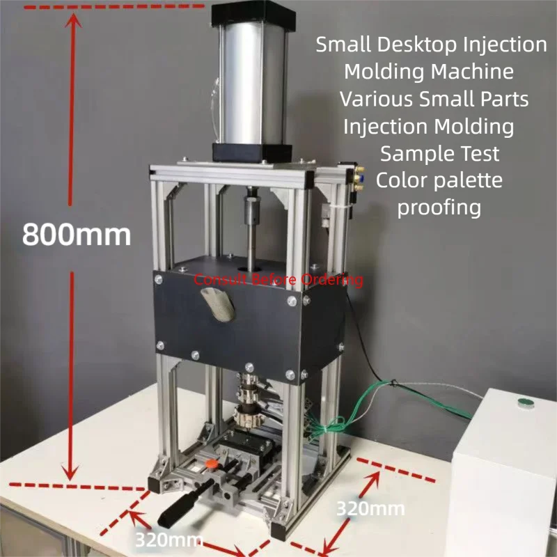 Macchina per lo stampaggio di plastica polimerica da tavolo per micro stampaggio 220V /110V ABS PE PP PET Macchina per stampaggio per PC