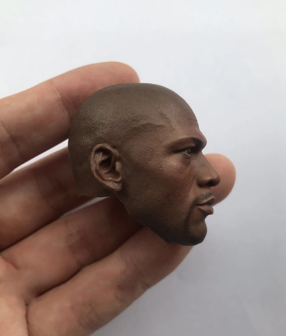 1/6 ذكر لاعب كرة السلة رئيس النحت نحت نموذج صالح 12 بوصة عمل أرقام جمع DIY بها بنفسك