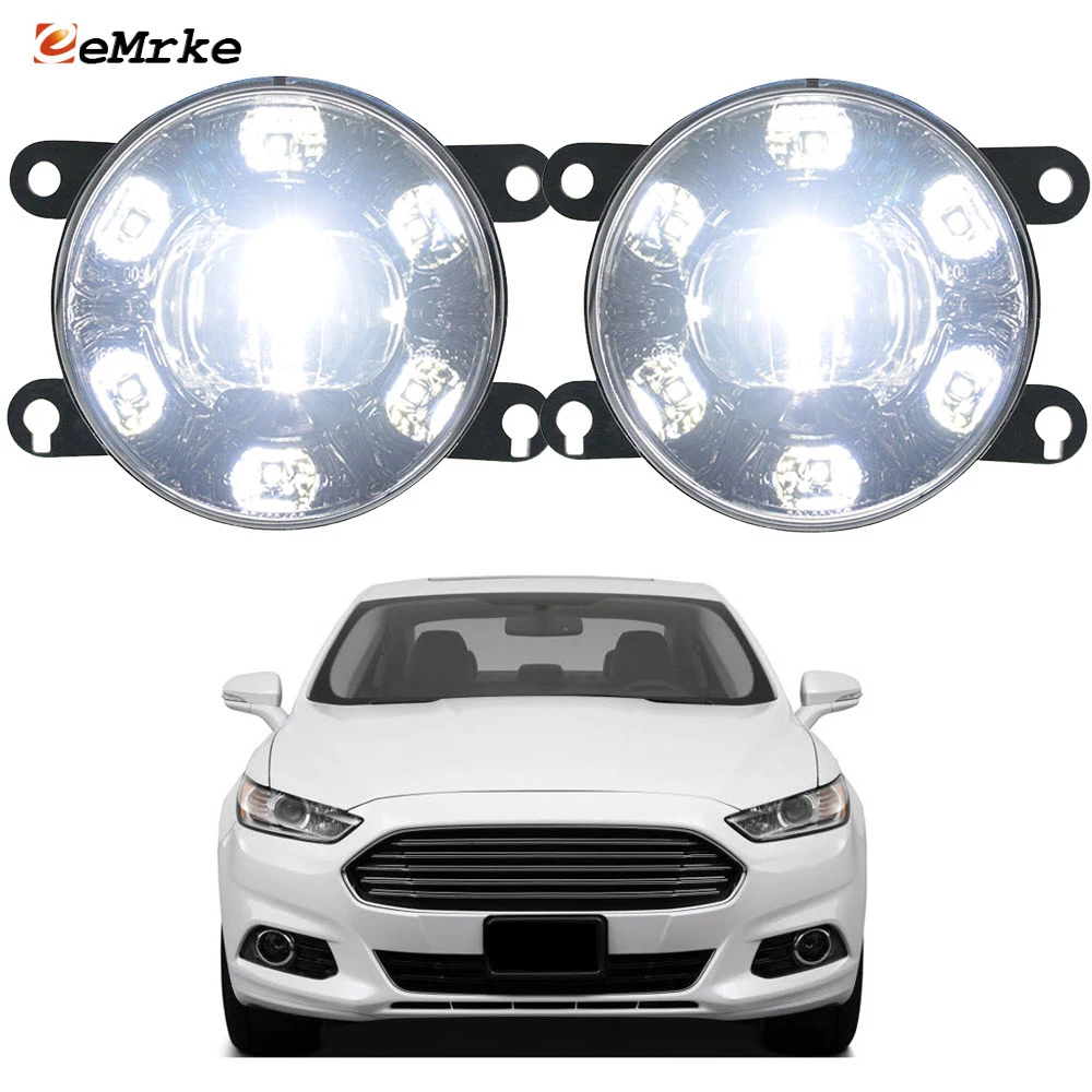 

Led Fog Lights Assembly for Ford Fusion Mondeo CD391 2013-2017 Car PTF with Clear Lens White DRL Front Daytime Running Fog Lamp