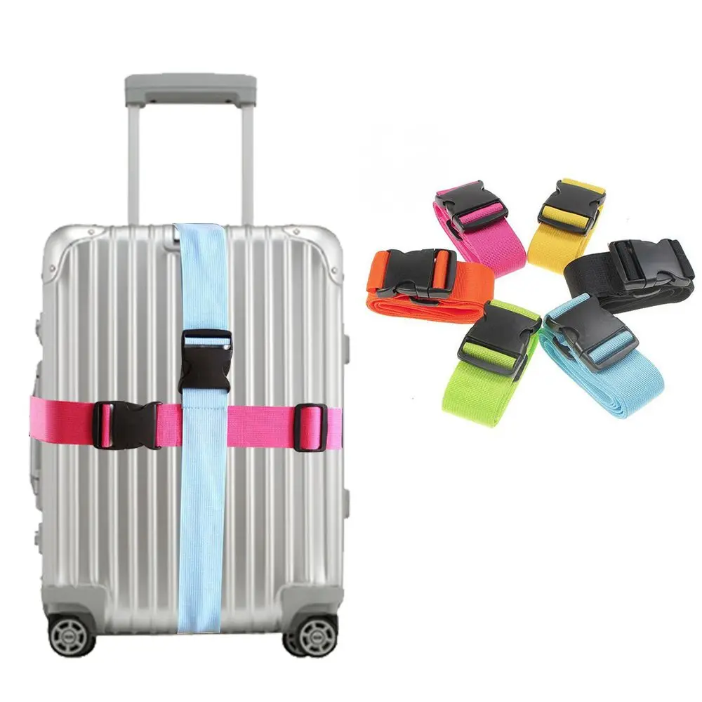 Adjustable Tying Rope Fixed Suitcase Belts Baggage Belts Luggage Safe Straps Travel Suitcase Accessories Luggage Buckle Strap
