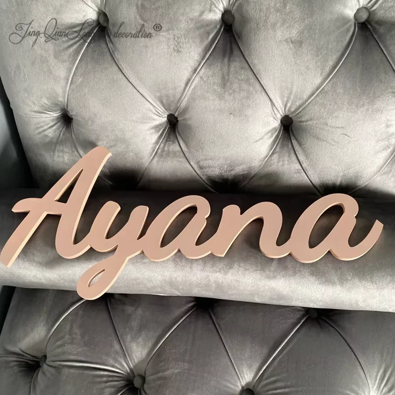 

Custom Personalized Name Sign for Nursery Decor, Baby Shower Wall Decor, Wooden Name Sign