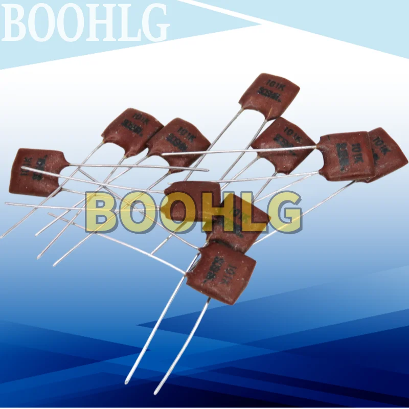 10PCS 100PF 500V 101K Copper Feet Fever Audio Silver Mica Capacitor