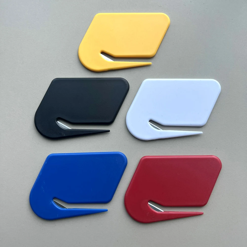 Pembuka huruf Mini plastik, pembuka paket pegangan ringan nyaman untuk sekolah kantor