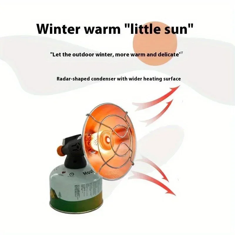 MOUNTAINHIKER Outdoor Camping Mini Portable Gas Heater Stove for Ice Fishing Winter Hiking view 6