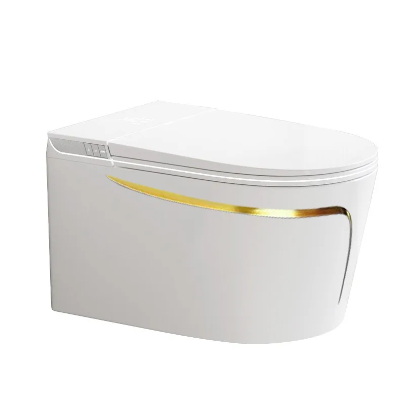 

Wall-mounted smart toilet household integrated automatic flip without water pressure limit toilet