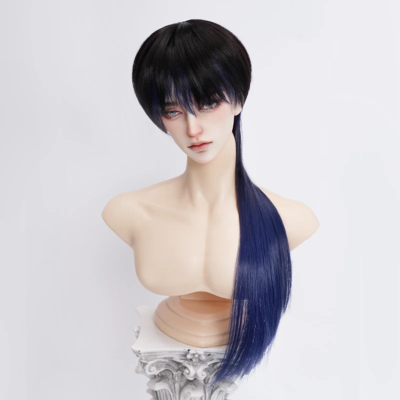 Bjd Wig Multi Sizes 1/3,1/4,1/6 Available Great Diy Modification Accessory for Girl Play House Toys, Pure Hairpiece Without Doll