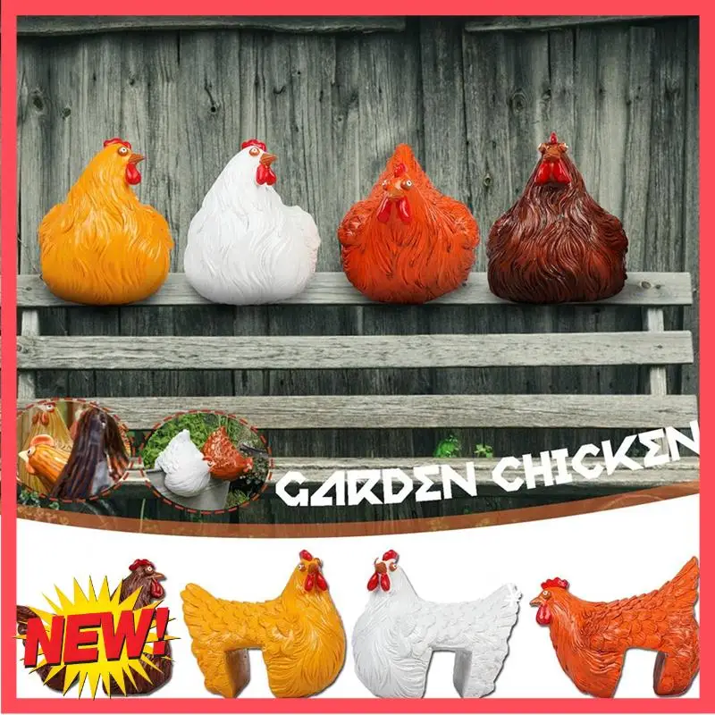 

B17C клип-лестница, курица, пасторальная курица, украшения из смолы, клипса-лестница, курица, поделки из смолы, треснувшие украшения, украшения