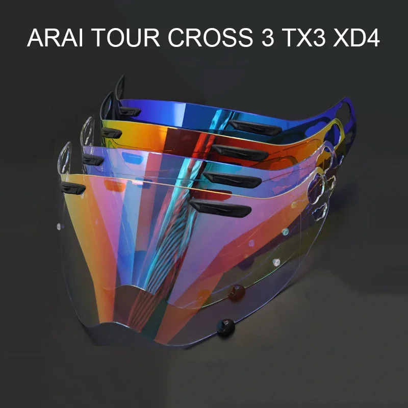 Helmet Visor For ARAI TOUR CROSS3 TX3 XD4 Motorcycle Helmets Vision Lens Case For CROSS3 Helmet Lens Windshield Moto Accessories