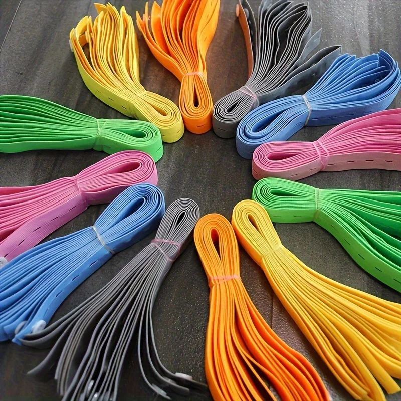 100Pcs Mixed Color Clothes Storage Straps Snap Button Travel Organizer Bands Reusable Clothing Bundling Belts for Luggage Suit