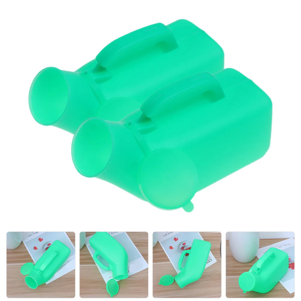 

2Pcs Men Urinal Portable Household Travel Camping Reusable Plastic Convenient Urine Bottle Urine Bottle Household Men Urinal