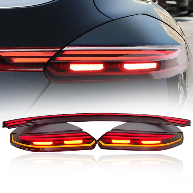 1106 HOT Auto Car Tail Lights for Porsche 2010-2017 Panamera 970.1 970.2 Upgrade New Style Taillight With Middle Light