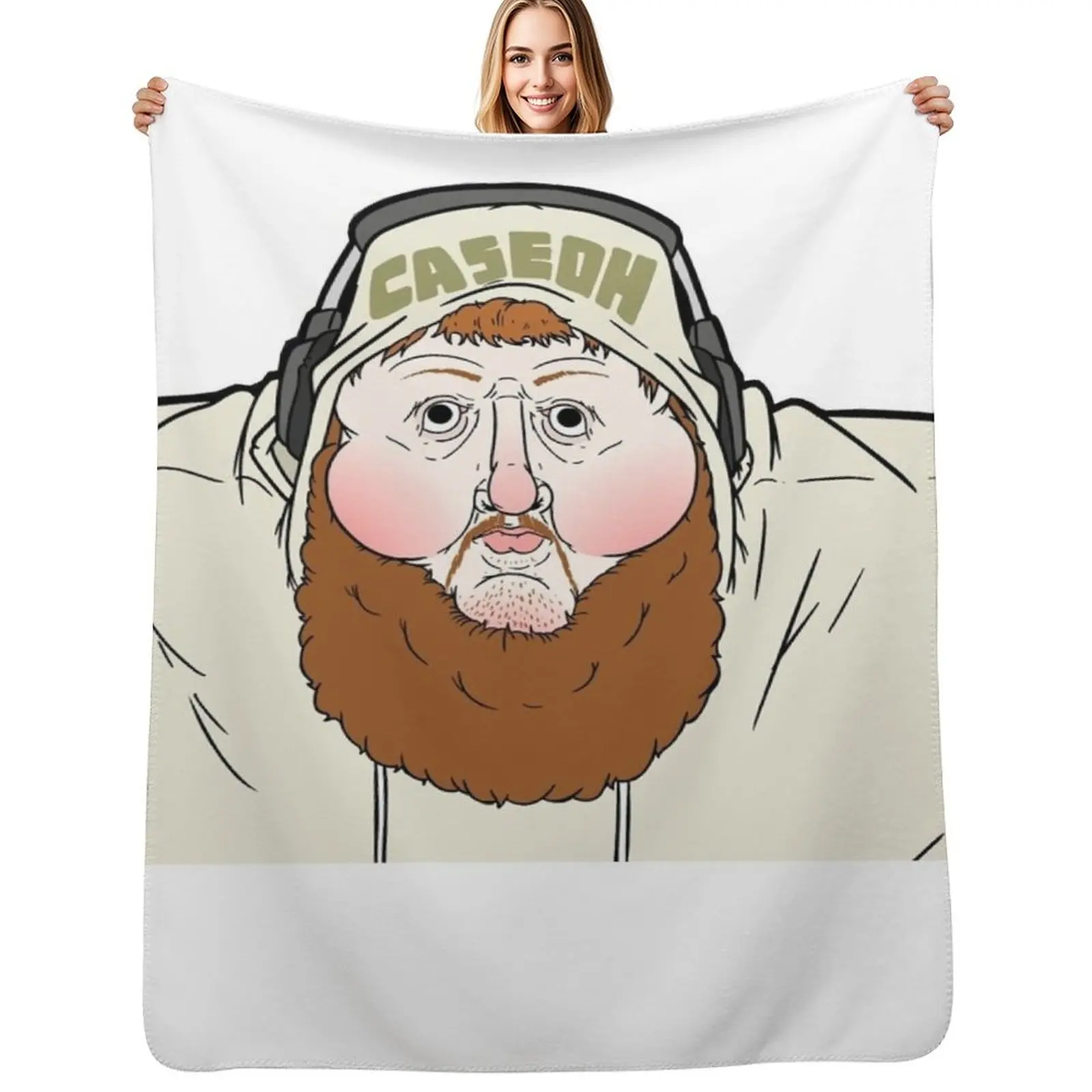 CASEOH CARTOON MEME [LIMITED TIME ONLY] Throw Blanket Picnic Summer Beddings Sofa Quilt Beach Plaid Comforter Blankets