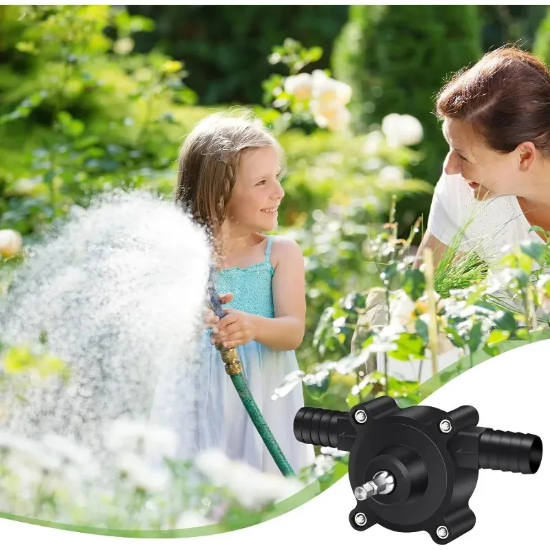 For Portable Home Garden Outdoor Tool Electric Drill Pump Diesel Oil Fluid Water Pump Hand Self-priming Liquid Transfer Pumps