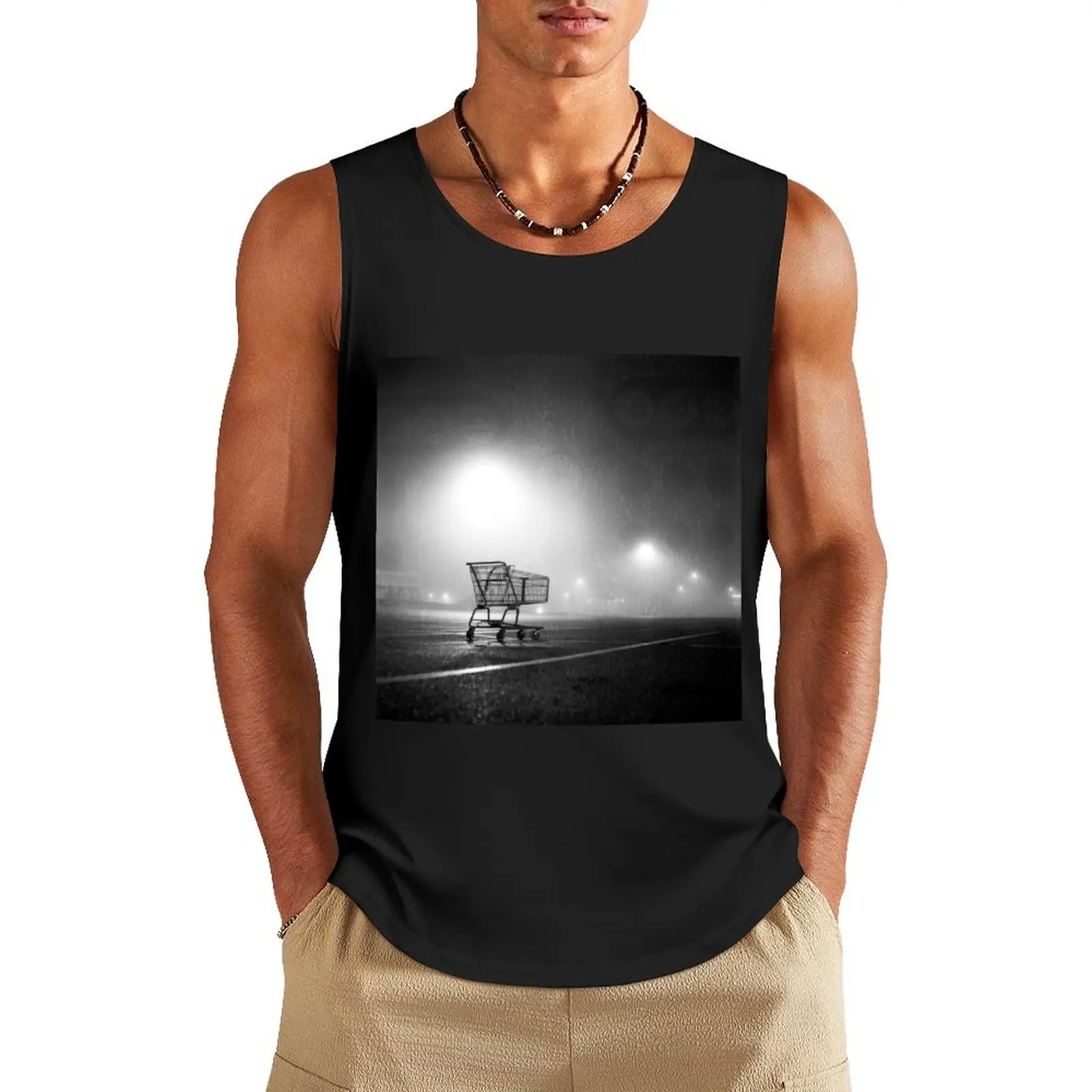 Shopping Cart Tank Top t-shirt Men's sleeveless vests sleeveless vest men T-shirt male