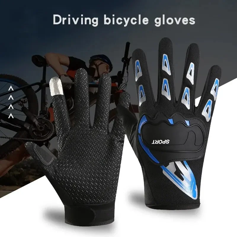 Bicycle Glovestouch Screenmen\'s AND WOMEN\'S Mountain Bike Glovesspring and Summer Sports and Fitness Bicycle Gloves