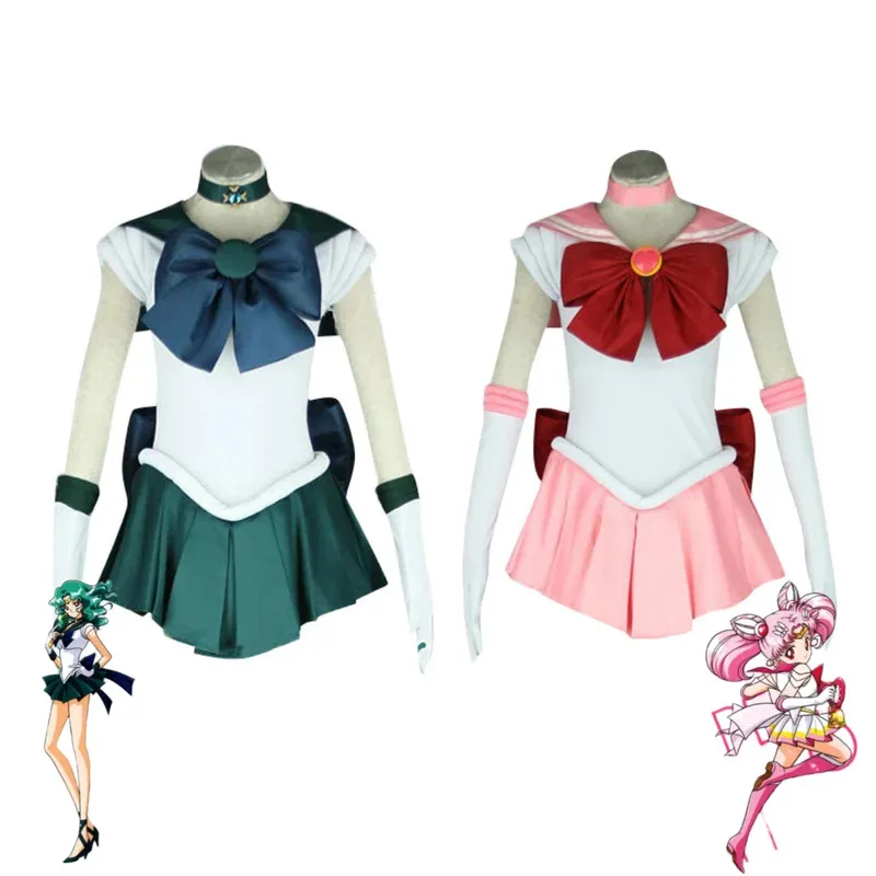 

asdh8@Anime Meiou Setsuna Kino Makoto Tenoh Haruka Mizuno Ami Aino Minako Kaiou Michiru Hino Rei Cosplay Costume Wig Sailor Suit