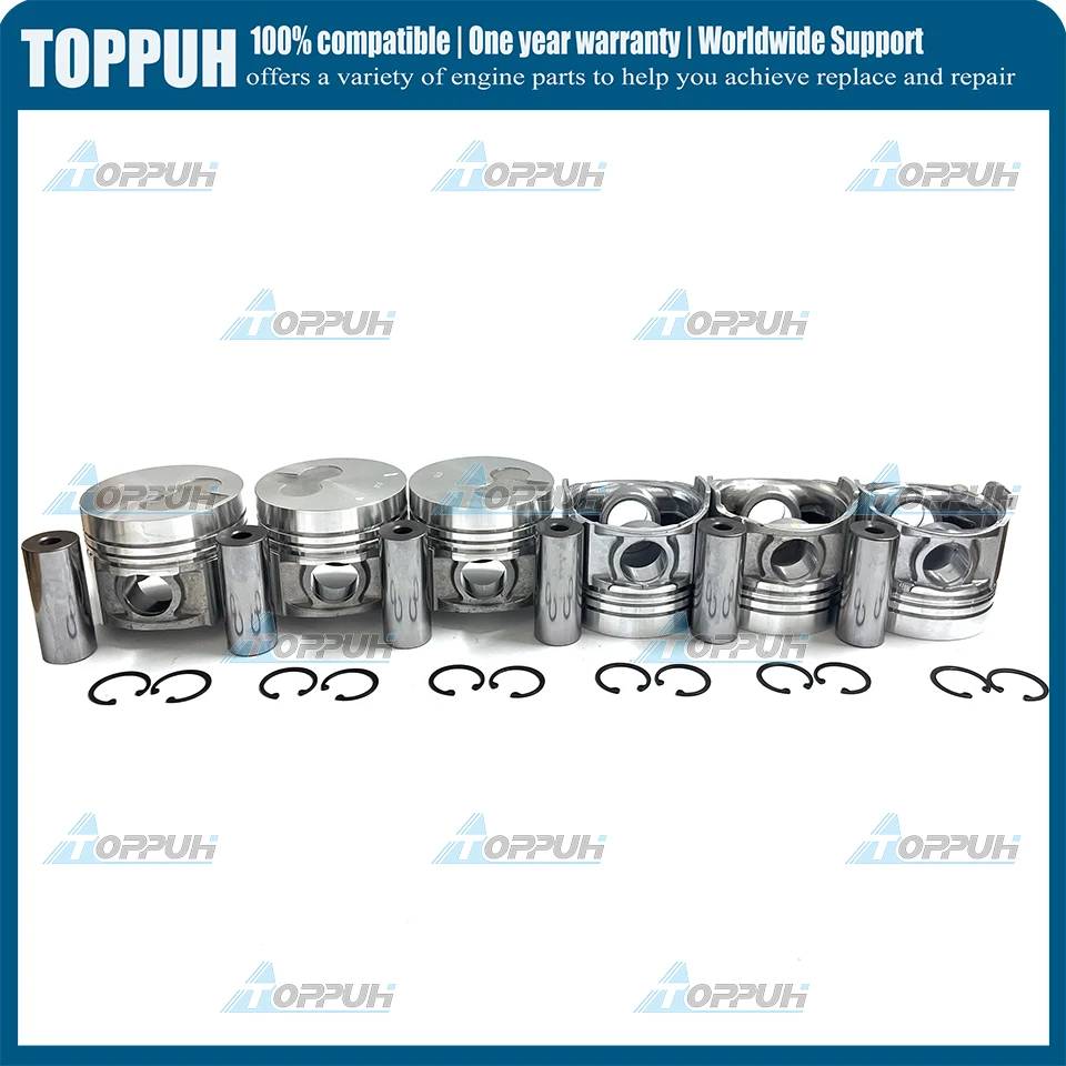 TD42 6 pcs TD42 piston set for Nissan engine