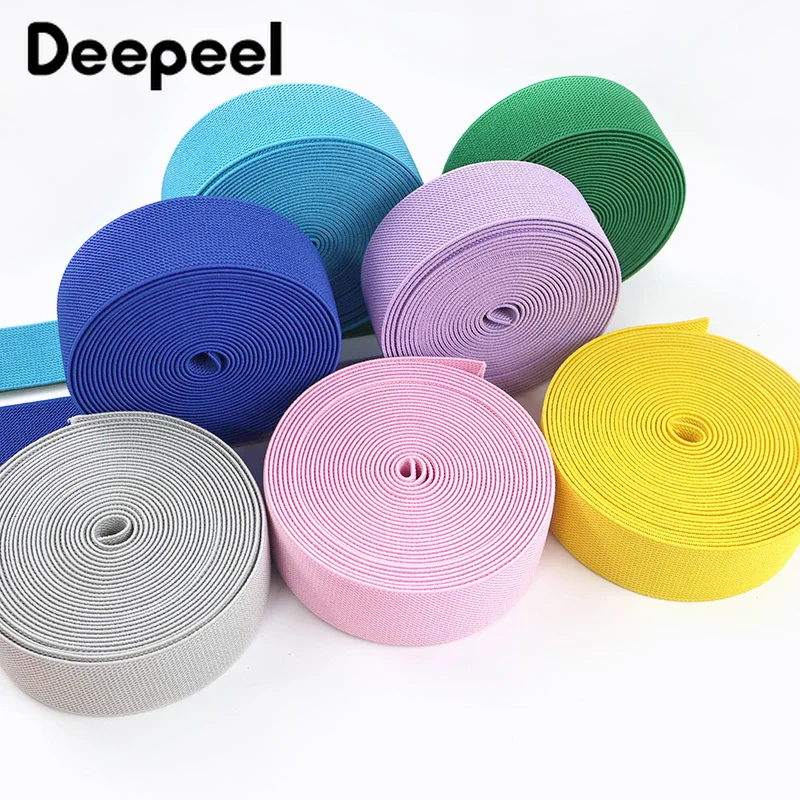 

10/20M 20-50mm Nylon Elastic Band Garment Belt Sling Rubber Bands Jeans Pants Waistband Trimming Stretch Tape Sewing Accessories
