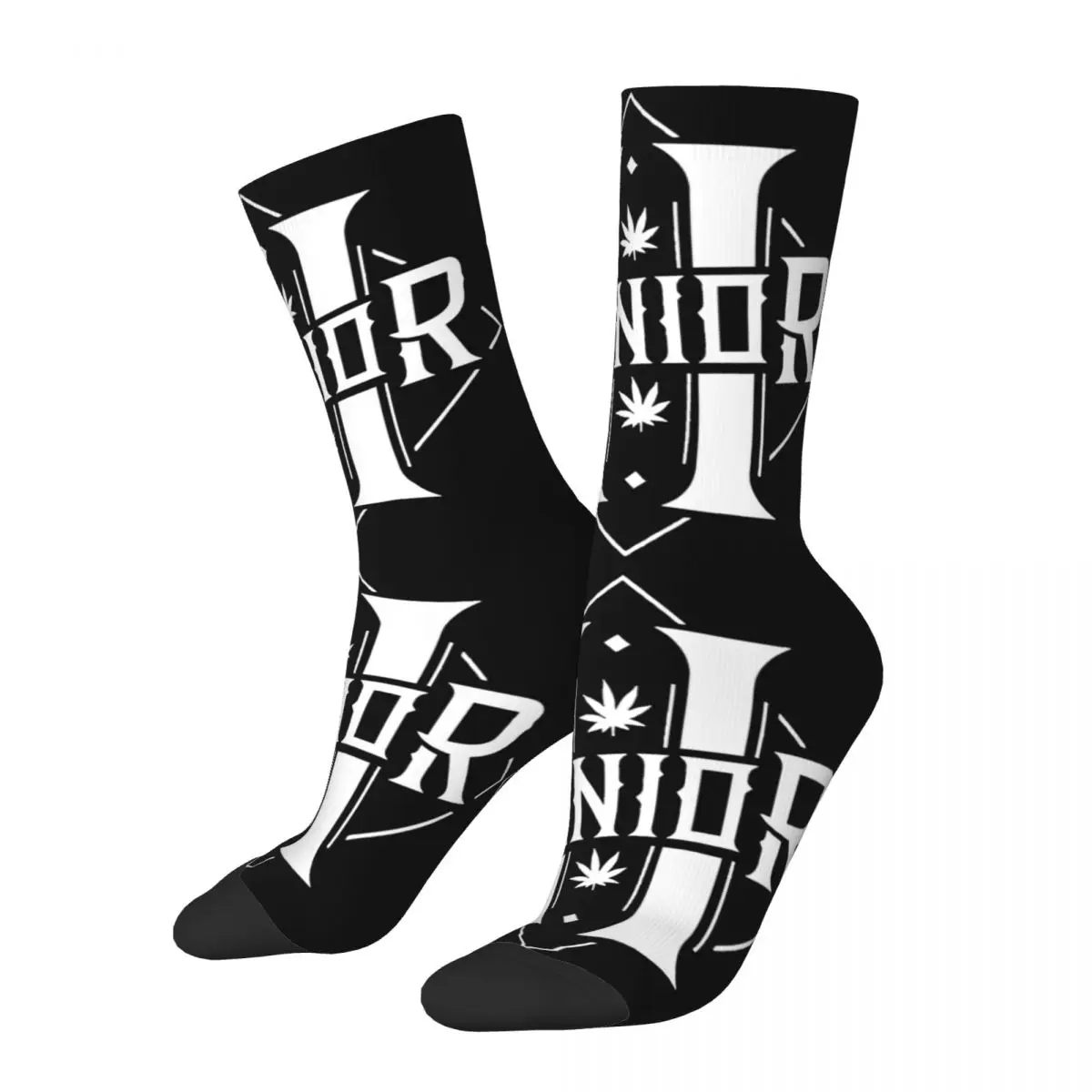 Colorful Women Men Cool Junior H Mexican Singer Design Socks Rapper Hip Hop Merch Skateboard Socks Super Soft Best Gift Idea