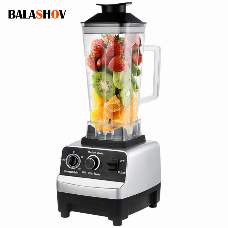 

2000W Blender Professional Heavy Mixer Juicer High Power Fruit Food Processor Commercial Grade Timer Ice Smoothies Blenders