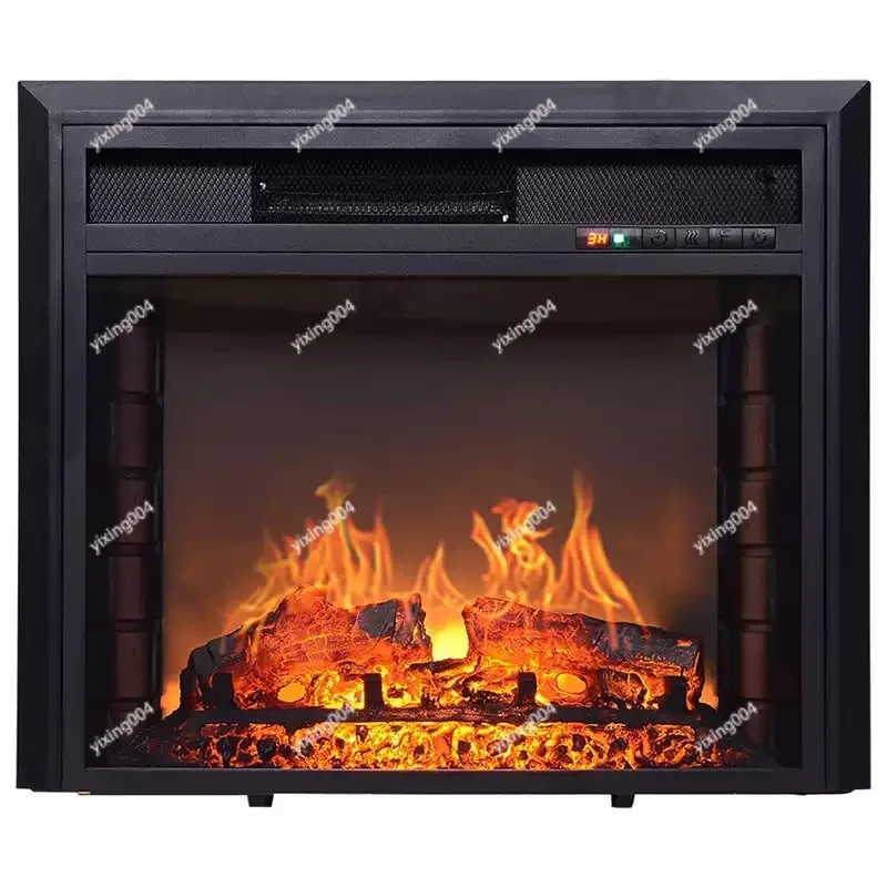 Simulated Flame Decor Fireplace Heater, Embedded Wall Heating Appliance