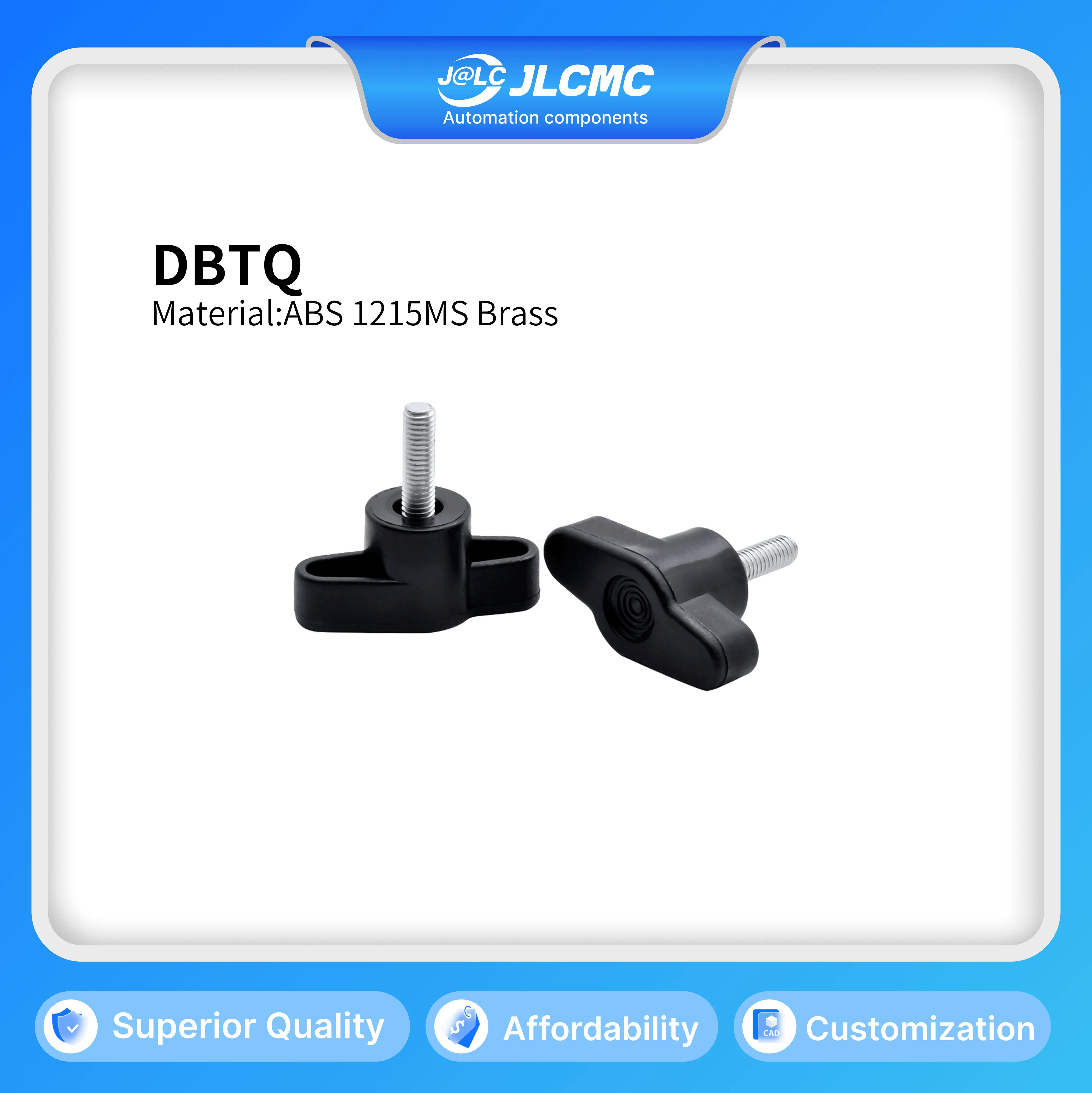 

Lightning Shape Knob,External / Internal Mounting Type,Non-Slip ABS Handle,Anti-Aging,for Furniture,Woodwork & Tool Adjustment