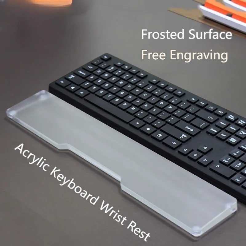 

Acrylic Wrist Rest Matte Transparent Ergonomic Customized Wrist Rest Desktop Office Esports for Mechanical Keyboards Accessories