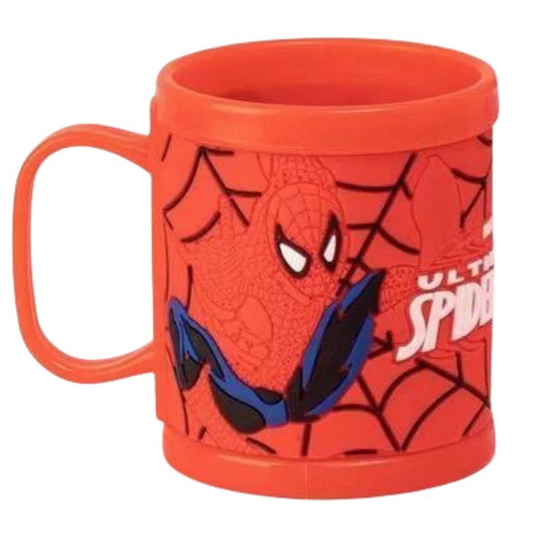 Marvel Spiderman taza de lavado de plástico anticaída para niños, nueva versión coreana de animación, dibujos animados creativos, forma Linda