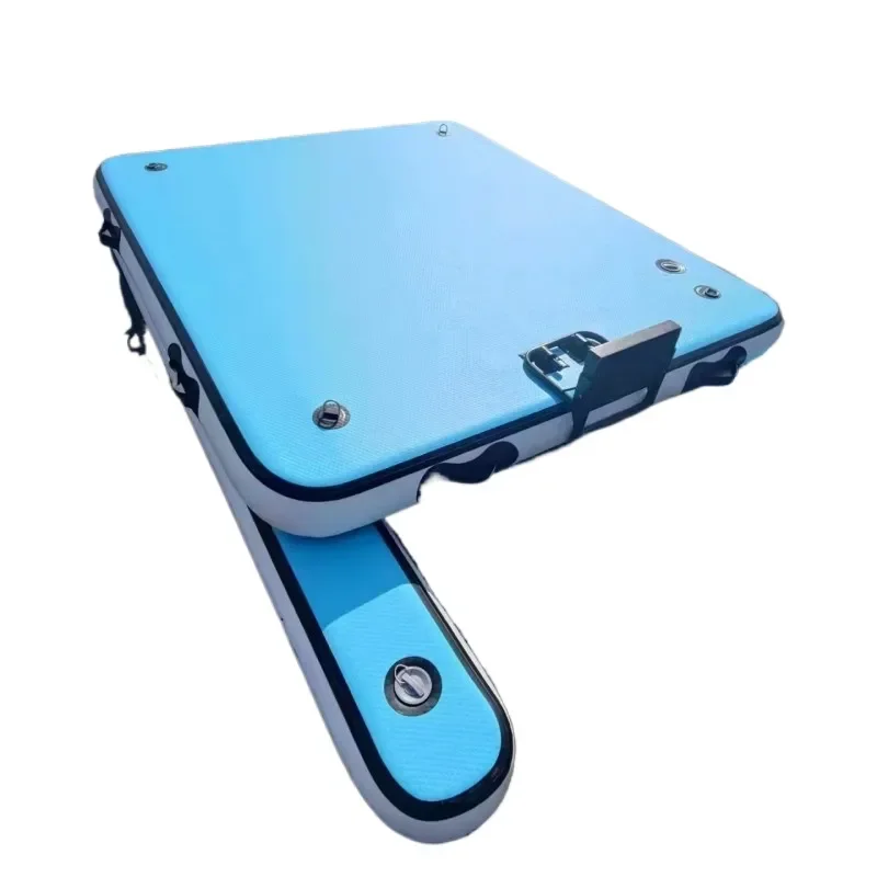for Water Drop Suture Inflatable Boat Floating Bridge Platform for Yoga Fishing Outdoor Activities Durable Stable Floating