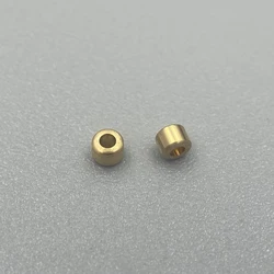 18k Au750 Gold End Clip Tube Beads Cap Fine Jewelry Making DIY Accessories Findings Steeling Wire End Stop Crimp Bead