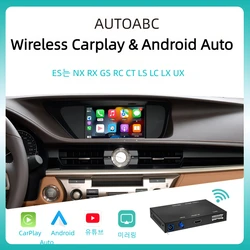 AUTOABC Wireless  Carplay For LEXUS 2014-2019 CT ES GS IS LC LS LX NX RC RX UX Android Auto Support Youtube Reverse Camera