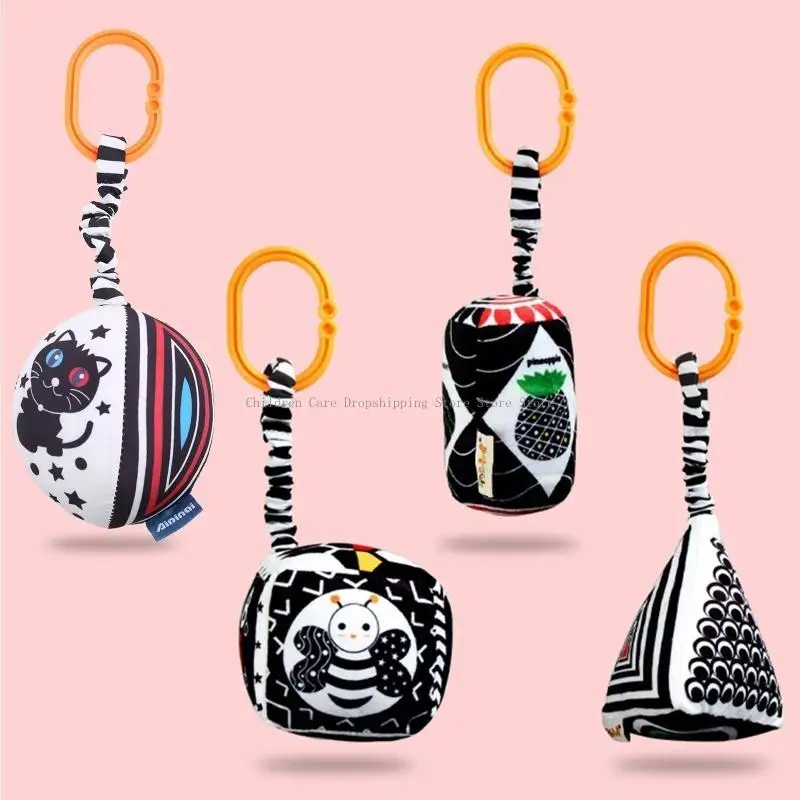Serie in bianco e nero auto geometrica giocattoli sospesi per bambini