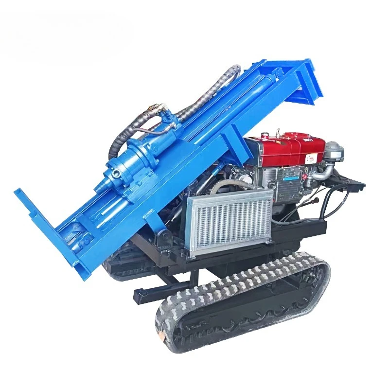 Residential Tracked Borehole Drilling Machine Portable Water Well Drilling Rig Home Backyard Quality Manufacturer Wholesale