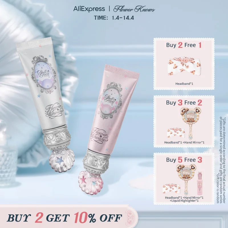 Podkład korygujący kolor Flower Knows Shell's Jewel Collection