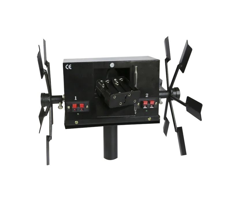 

Remote Control Double Electric Windmill with AA Battery