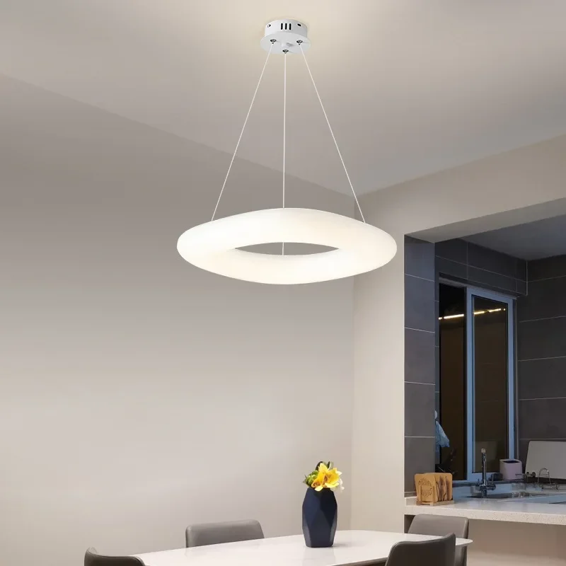 Modern PE Donuts Led Pendant Lamp Chandelier Suspension Hanging Light for Living Dining Room Bedroom