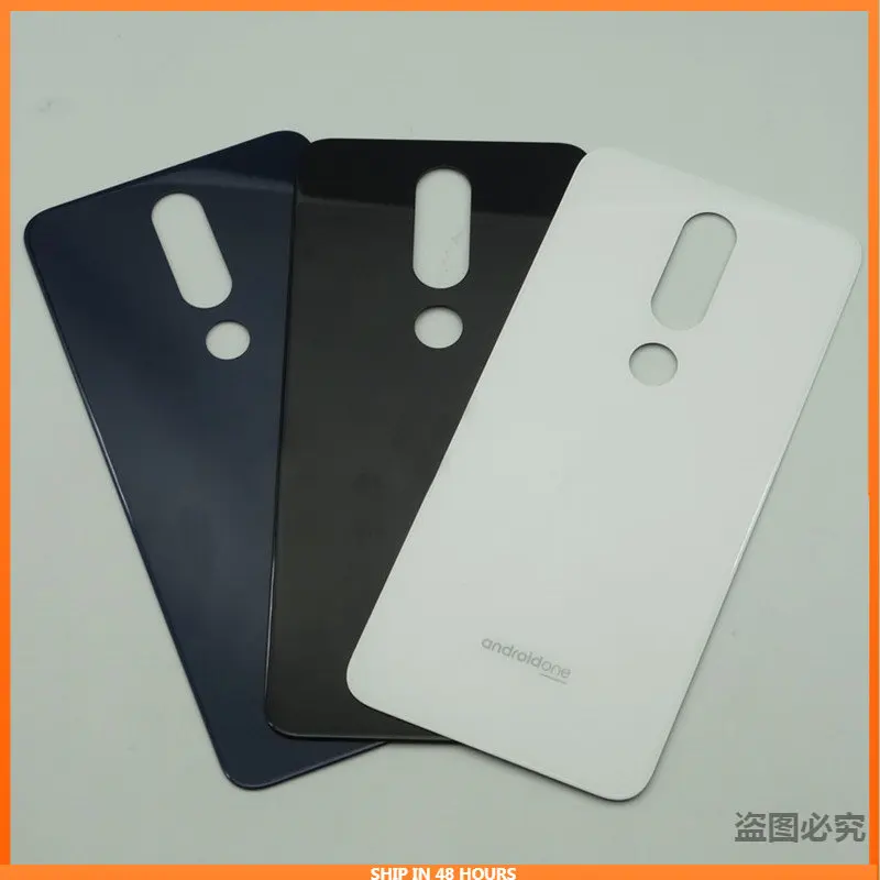 

For Nokia 5.1 6.1 Plus 2018 Battery Cover Back Back Glass Panel Rear Housing Door Case Replace For Nokia 7.1 8.1 Battery Cover