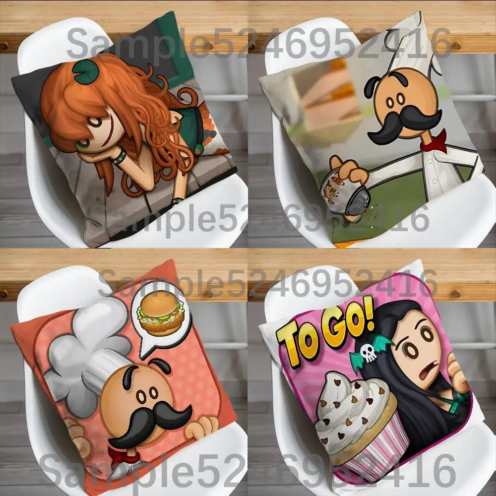 P-Papa Louie Game Pals Pillow Case Cover Square Sofa With For Pattern Comfortable Cushion suitable Of Room
