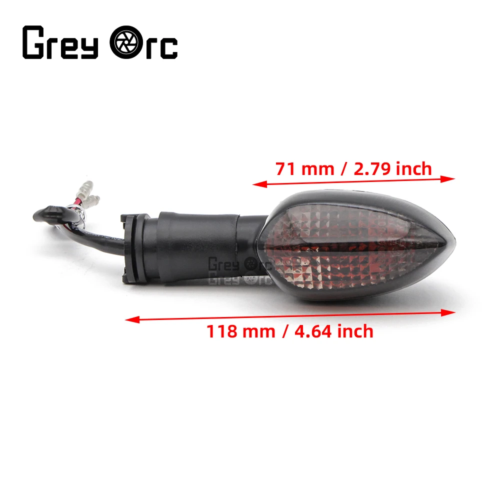 

2Pice Turn Signal Light Indicator Easy to Install Premium Spare Parts 12V Replaces for Yamaha R1 R6 XJ6 MT07 09 FZ1 FZ6 FZ8