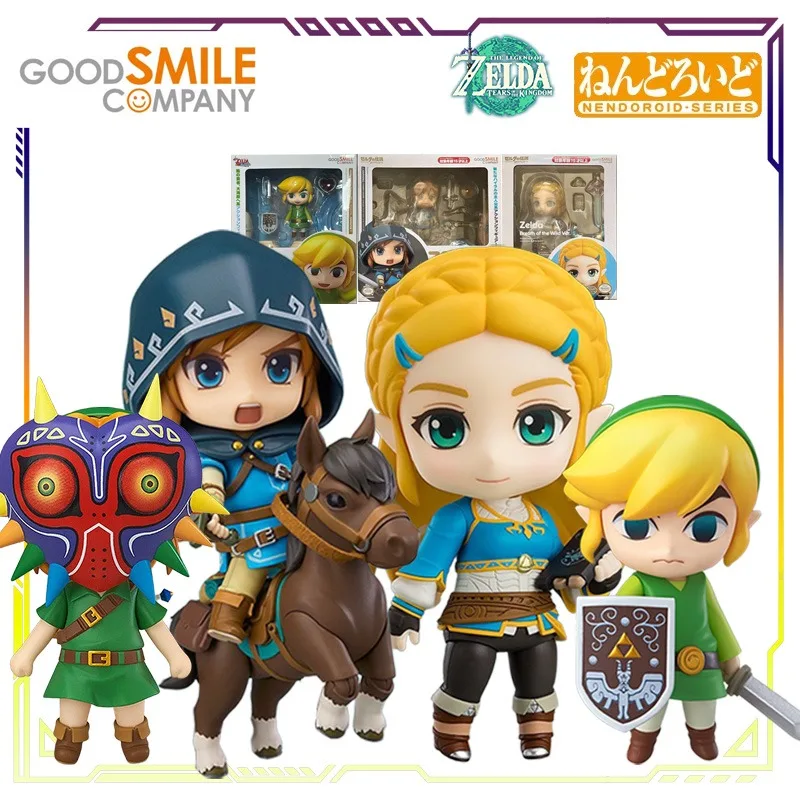 GSC Original NENDOROID·SERIES Legend of Zelda Series Link Wind Staff Anime figura de acción modelo juguetes adornos regalos para niños