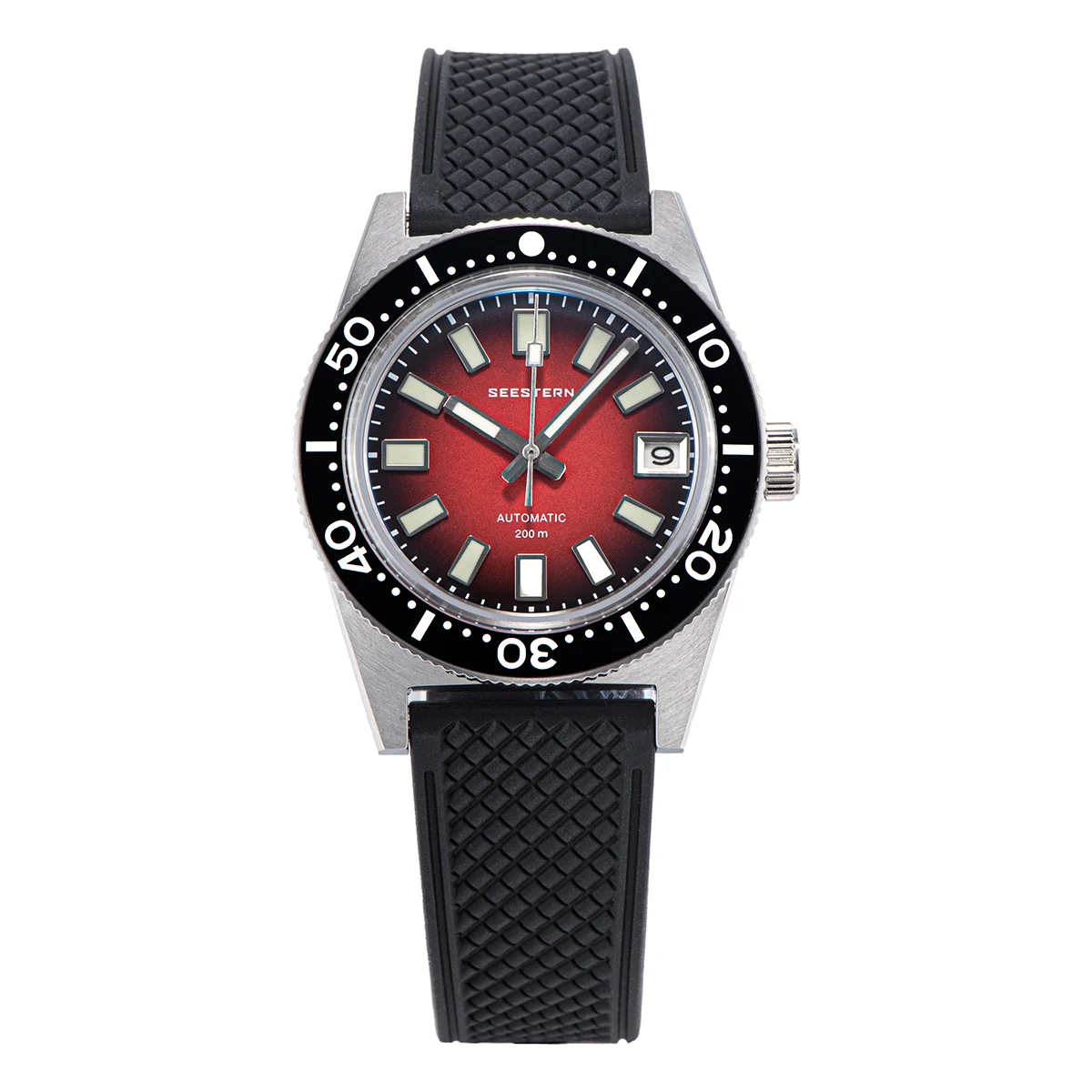 62MAS Diver Herrenuhr 38mm Original Saphirglas Nh35 Automatische mechanische wasserdichte Leuchtdatum Keramiklünette 200M Pro v3