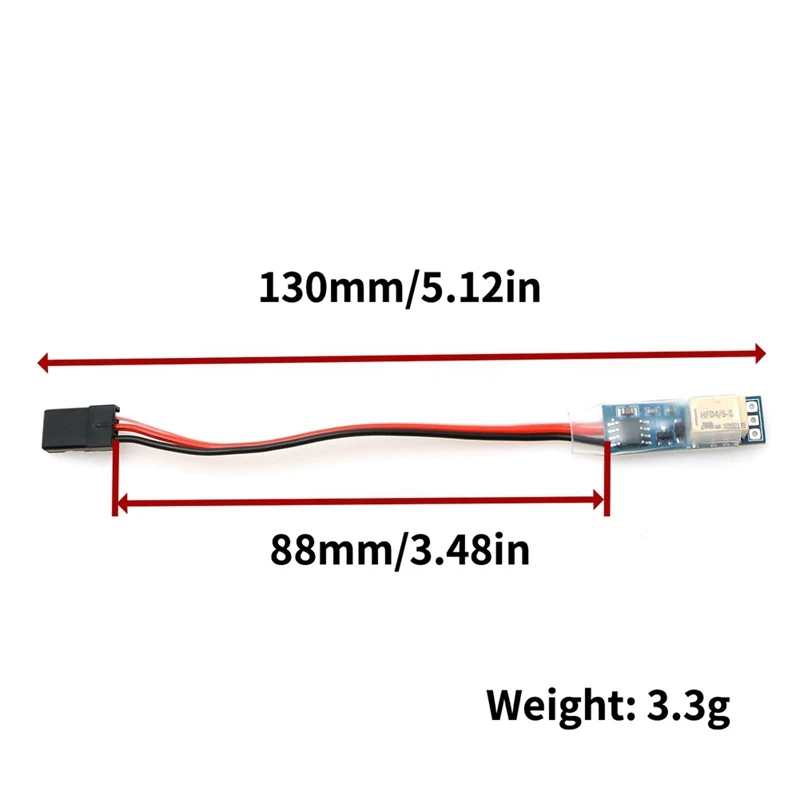 PWM relè interruttore 5V ricevitore 20A modulo Controller elettronico modello fai da te universale On-Off per FPV RC Drone aereo pezzi di ricambio