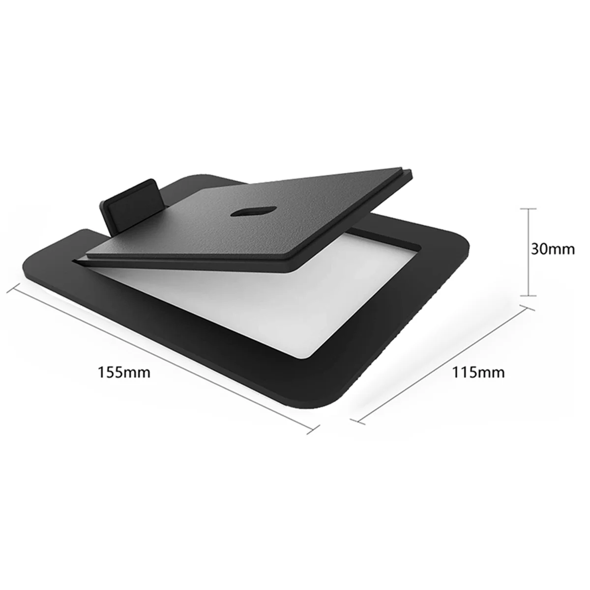 La base di supporto per altoparlante ABKM è realizzata per il supporto inferiore dell'altoparlante da tavolo con assorbimento degli urti e qualità del suono migliorata nera