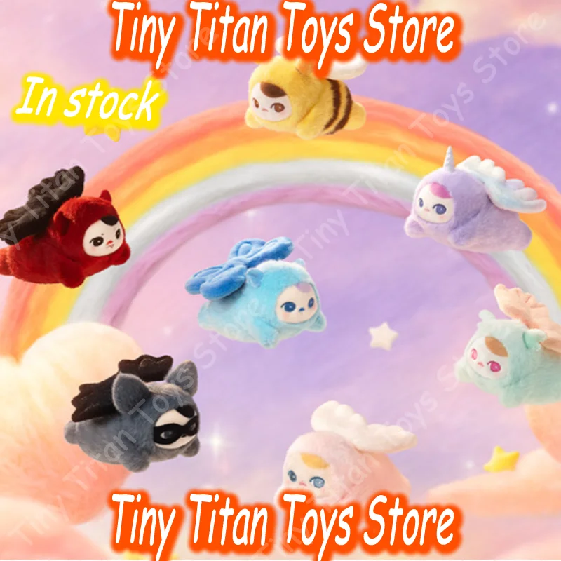 

POP MART Pucky Flying Elf Series Plush Pendant Blind Box Soft Stuffed Toy Bag Decoration Desktop Ornament Collectible For Adult