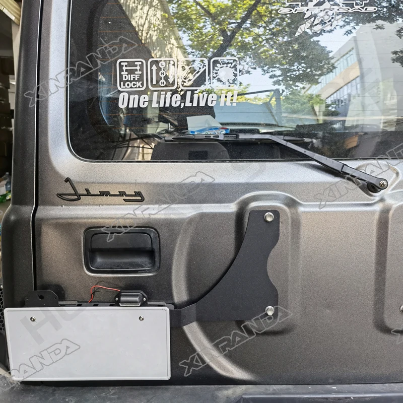 Car License Plate Position Adjustment Bracket Rear Licence Plate Adjustable Relocation Kit for Suzuki Jimny JB64 JB74 2019+