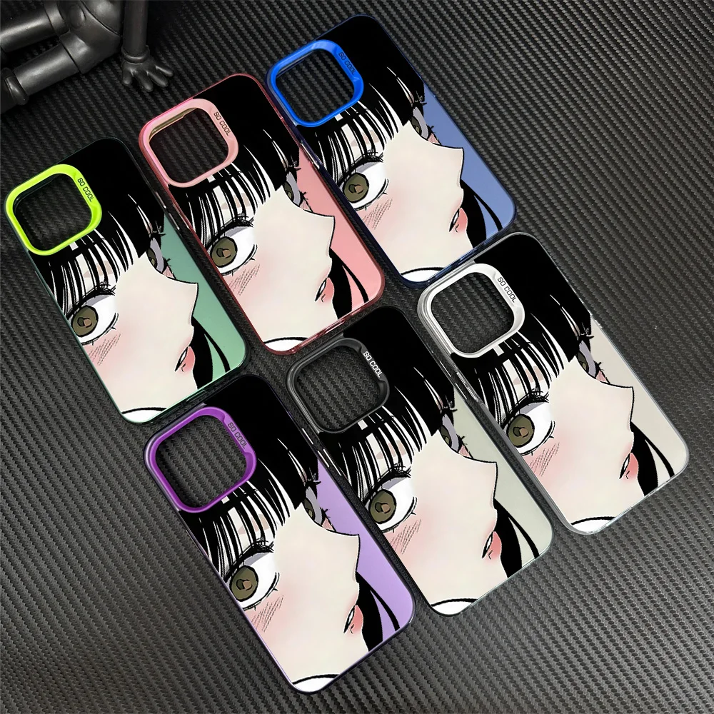 Japanese anime  Mai Hinata Girl Phone Case For Samsung Galaxy S24 S23 S22 S21 Plus Ultra S20 FE A55 A54 A53 A52 IMD Laser