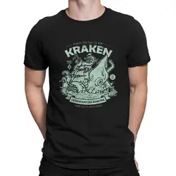 Cryptids Club Men T Shirt Kraken Unique Tees Short Sleeve Crewneck T-Shirts Pure Cotton Graphic Printed Clothes